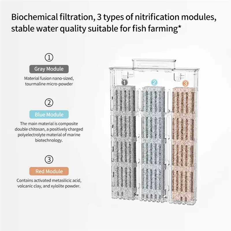 A74g-para xiaomi mijia filtro de tanque de peixes substituição filtro de filtragem bioquímica física