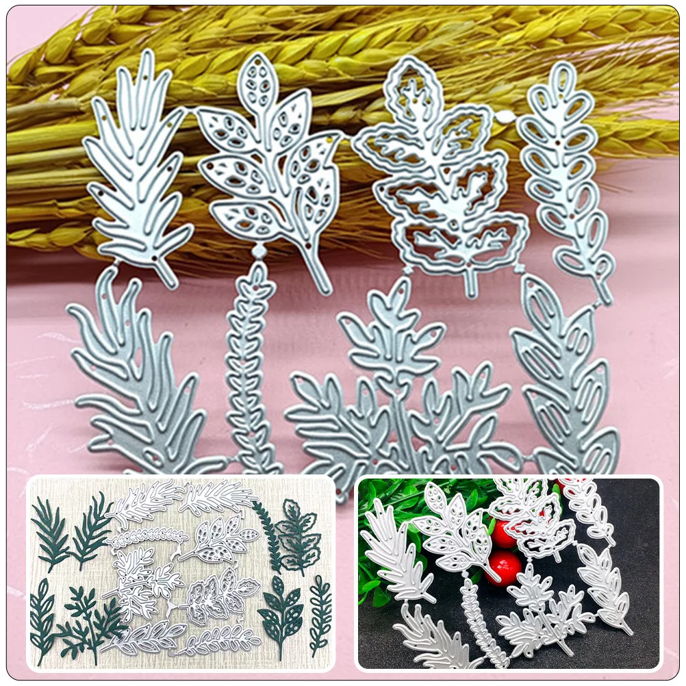 

1 Set Of Leaf Design Carbon Steel Cutting Dies For Diy Greeting Card Scrapbooking Craft Embossing Paper Art Handcraft Tool