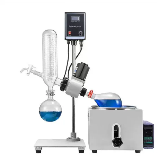 RE-201D Rotary Evaporator 220V/110V, 1L/2L Lab Rotovap for Vacuum Distillation Purification Crystallization