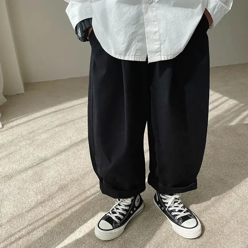 Children's Straight-leg Pants Boys Casual Korean Style New Spring/autumn Season Long Stylish Hip Hop Selling Factory Direct