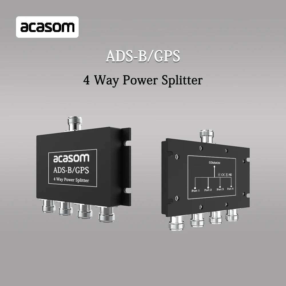 1090MHz 1575MHz 4 Way Splitter ADS-B / GPS 1x N-Stecker / 3x N-Buchse  GPS/GLONASS/Galileo/BeiDou