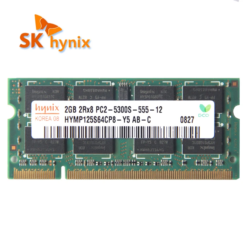 hynix ddr2 2GB 667MHz RAM 2Rx8 PC2 - 5300S laptop memory SODIMM