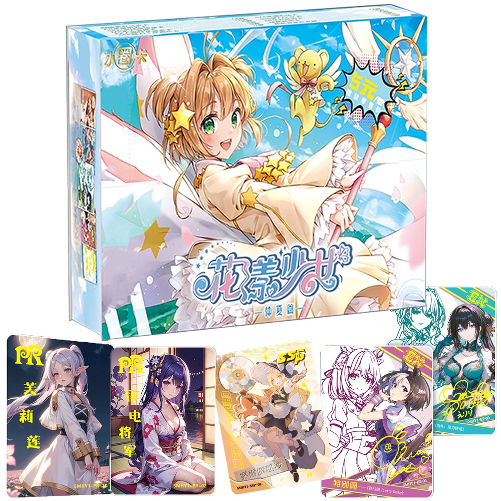 

Genuine Flower Girl Card For Children Goddess Story Yuigahama Yui Nakano Miku Anime Girl Limited Game Collection Card Kids Gifts