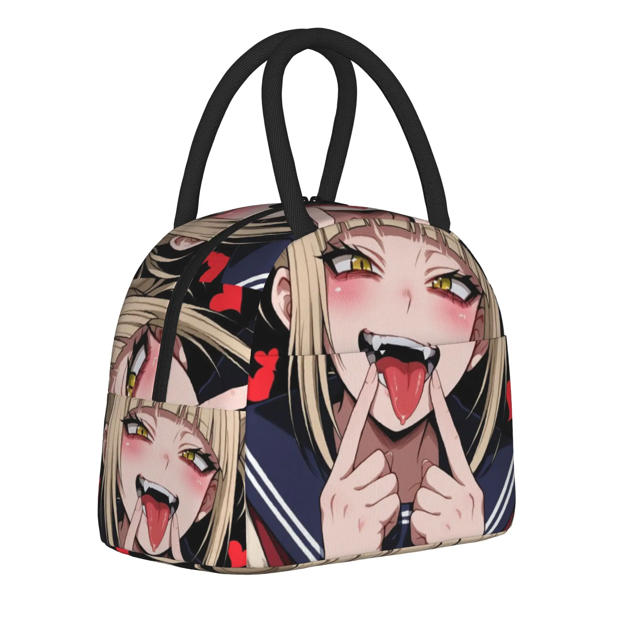 MHA Himikos Togas Japan Manga Insulated Lunch Bag for Men Women  Storage Box Reusable Thermal Cooler Lunch Box For School Office