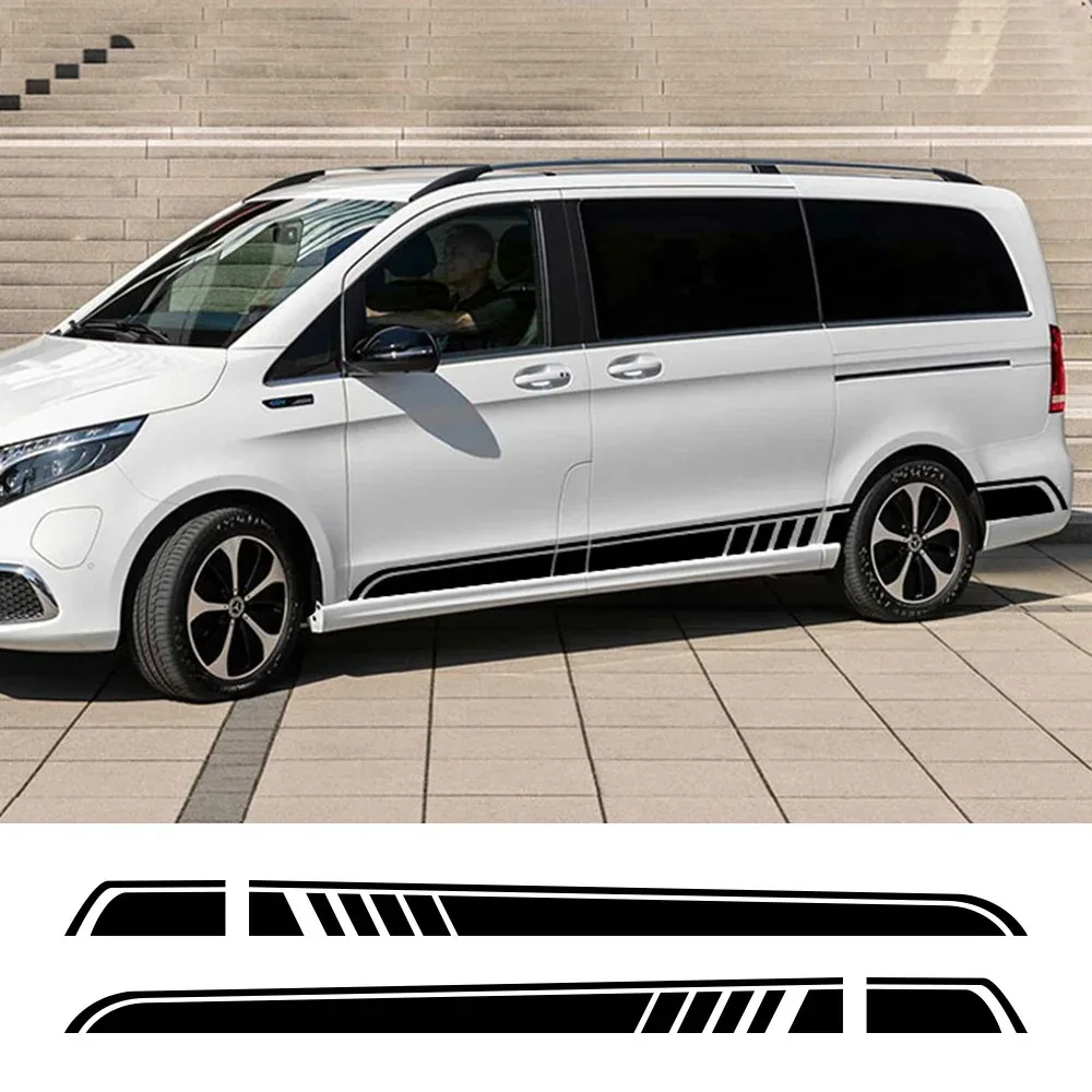 2PCS Car Stickers For Mercedes Benz Vito V Class Viano W447 V260 W639 W638 Marco Polo Camper Van Tuning Accessories Vinyl Decals