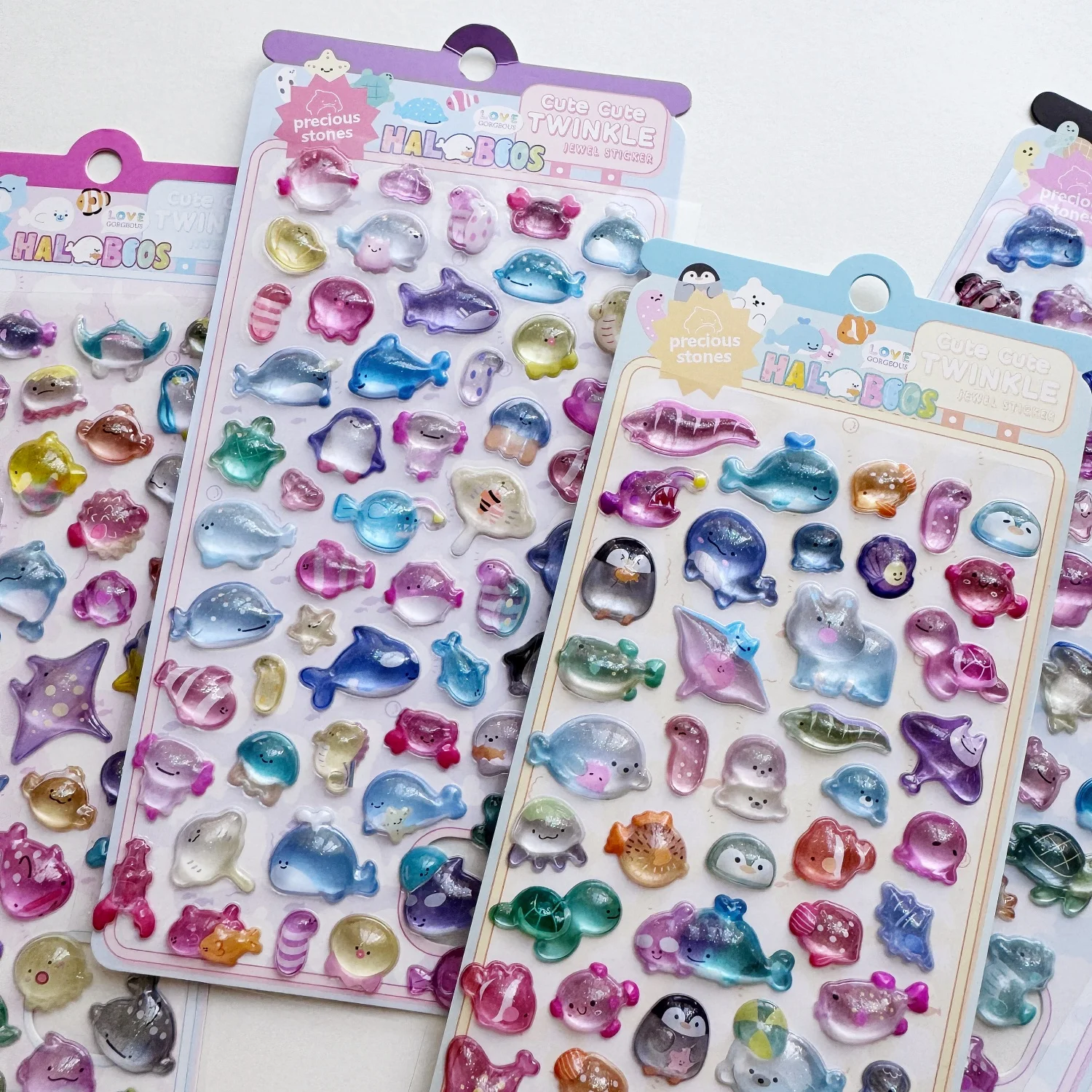

Colorful Sea World Cartoon 3D Relief Sticker Scrapbooking DIY Journaling Stationery Diary Decor Cute Stickers School Supply