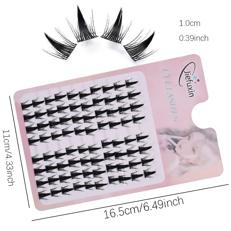 인조 속눈썹 5D 푹신하고 두꺼운 내추럴 컬링 속눈썹 연장 간편한 적용 DIY 애니메이션 눈