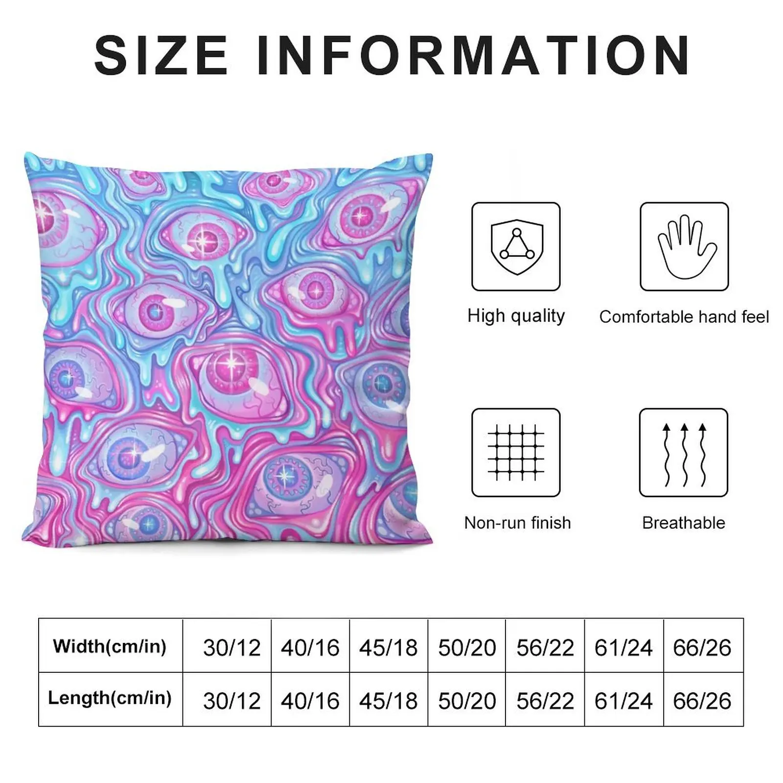 Eyeball Pattern - Version 2 Throw Pillow Pillowcases Cushion Covers Sofa Christmas Pillows pillow