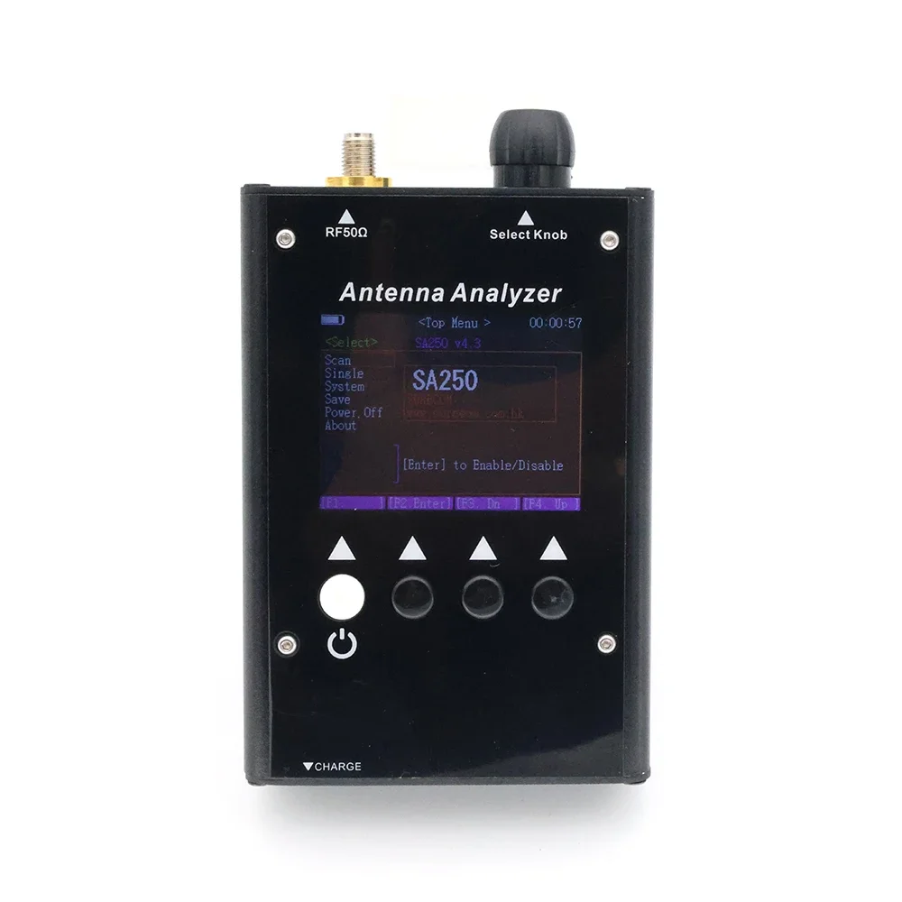 

SA250 Handheld Colour Graphic Antenna Analyzer 3 Band 132-173Mhz 200-260Mhz 400-519Mhz