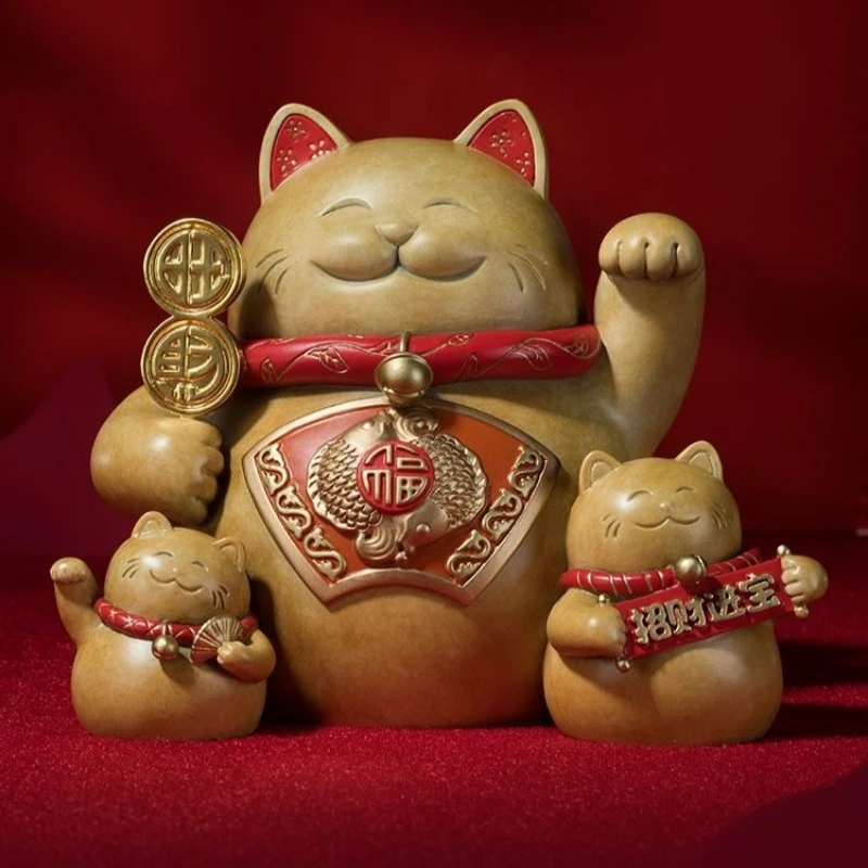

Entrance desktop lucky cat, ornaments front desk, home decorations, opening gifts
