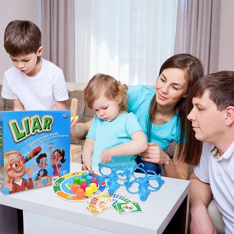 Kids Puzzle Fun Game Take A Guess Long Nose Guess Who Lied Punishment Class Parent-child Interactive Table Game Toys