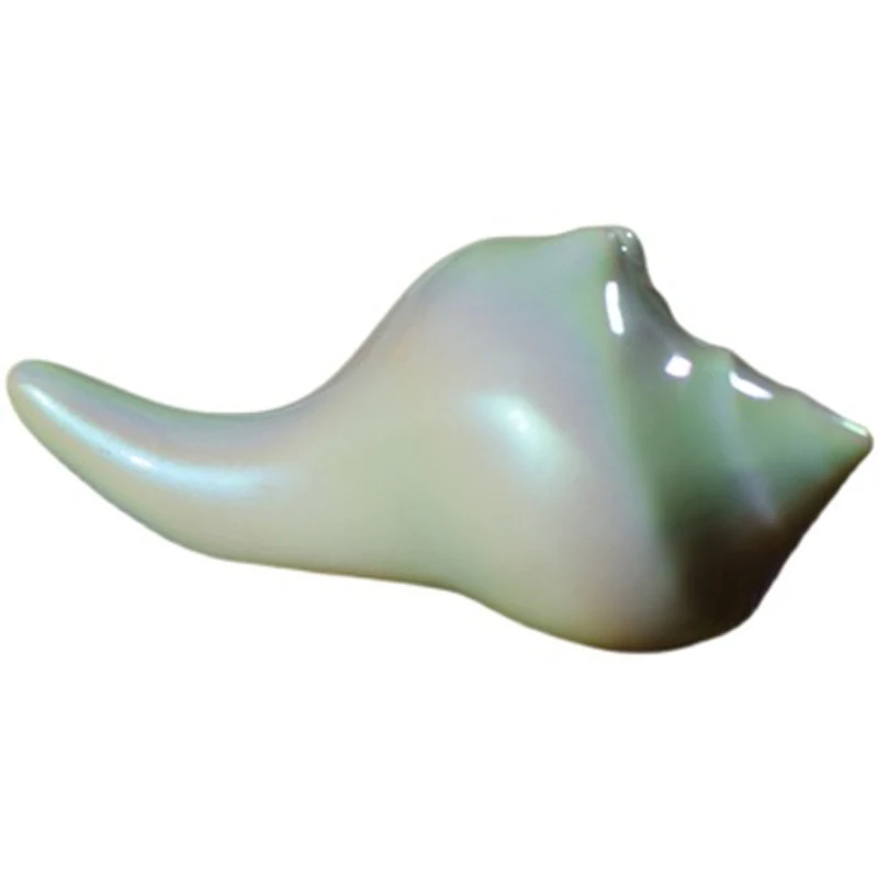 Conch Form Chinesischen Keramik Pinsel Federhalter Kalligraphie Pinsel Rack Stift Halter Rest