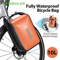 NEWBOLER 10L Large Capacity Bicycle Bag Waterproof Electric Hunting Bike Bag Bike Quick Release Fork Bag Bike Rear Seat Bag
