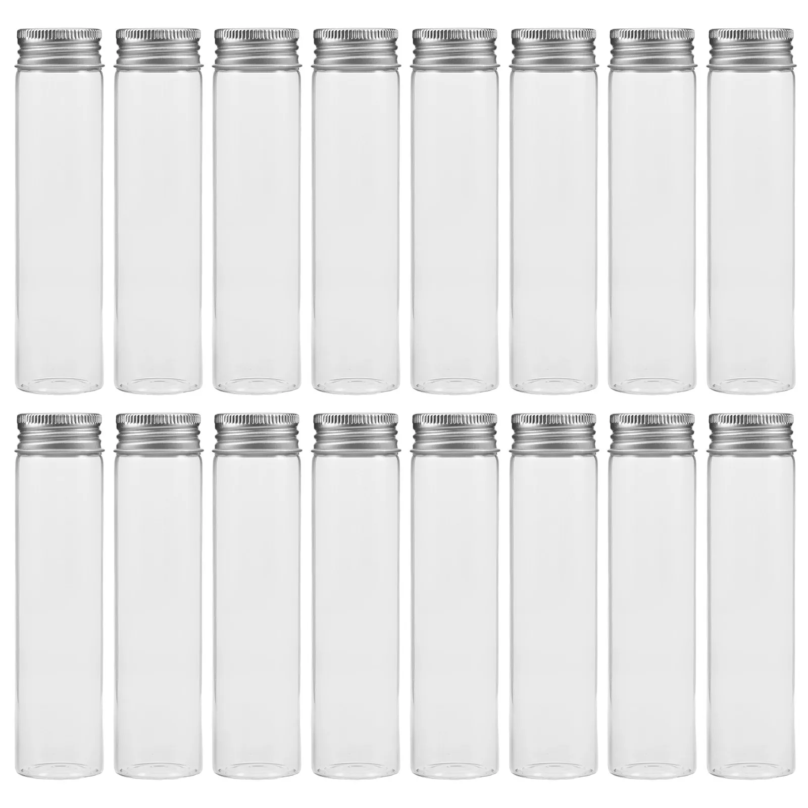 Scientific Glass Vials 60ml 30 Pack Clear Screw Cap Test Tubes Reusable Lab Cosmetic Storage Containers