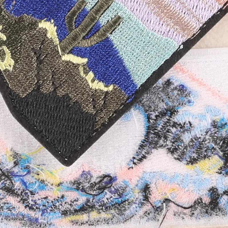Patches für Jacken, Outdoor-Kleidung, Meereswellen, Naturlandschaft, Walstreifen, Parches, zum Aufbügeln, bestickter Stich, DIY-Designer, zum Aufnähen – Detail 33