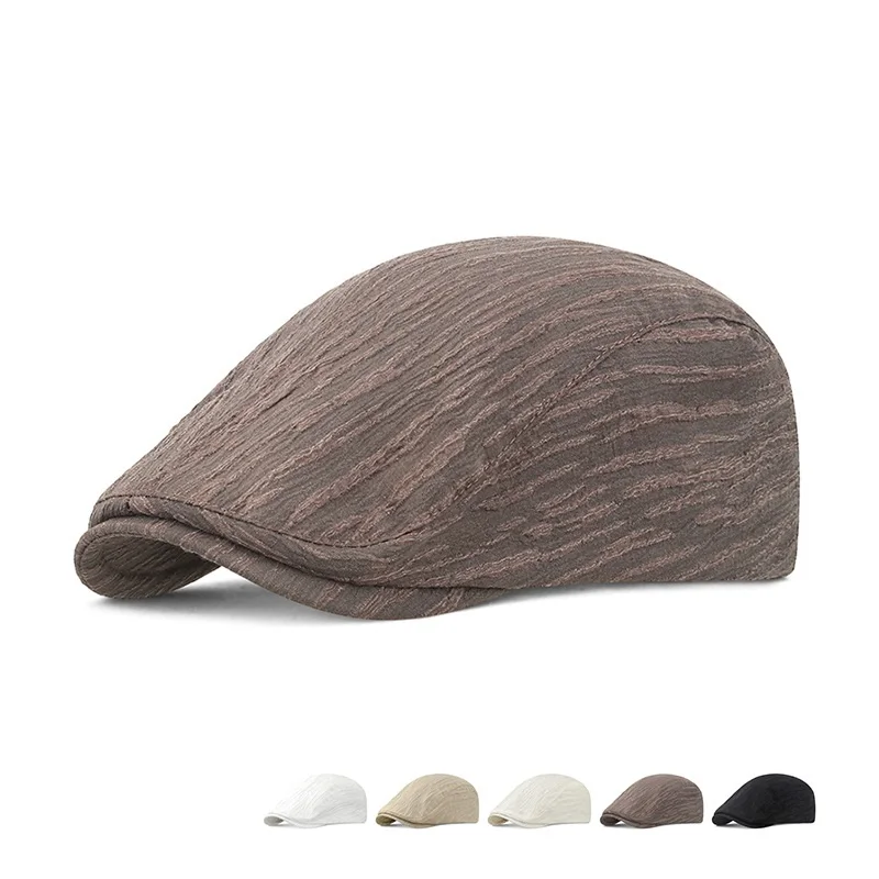 Herren Retro Gatsby Fahrer-Mütze Frühling Sommer Herbst Newsboy-Kappe Entenschnabel-Hut Lässige Baskenmütze Flache Ivy-Mützen – Detail 7