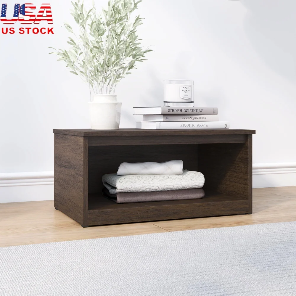 

Modular Open Front Storage System Customizable Walnut Finish Stylish Compact Shelving Unit Easy Assembly Versatile Organizing