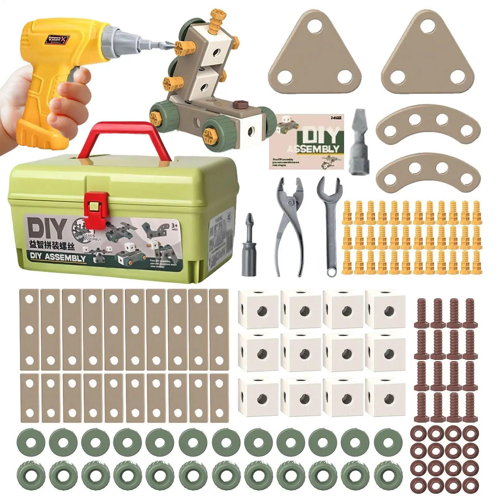 

Toy Drill Educational Drill Tool Toys Educational Learning Set For Kids Boys Toddler Construction Christmas Birthday Workshop