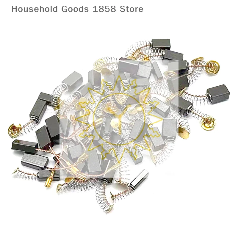 50pcs Carbon Brush Replacement Kit Fit For Drills Sanders Grinders & Motors Durable Motor Parts