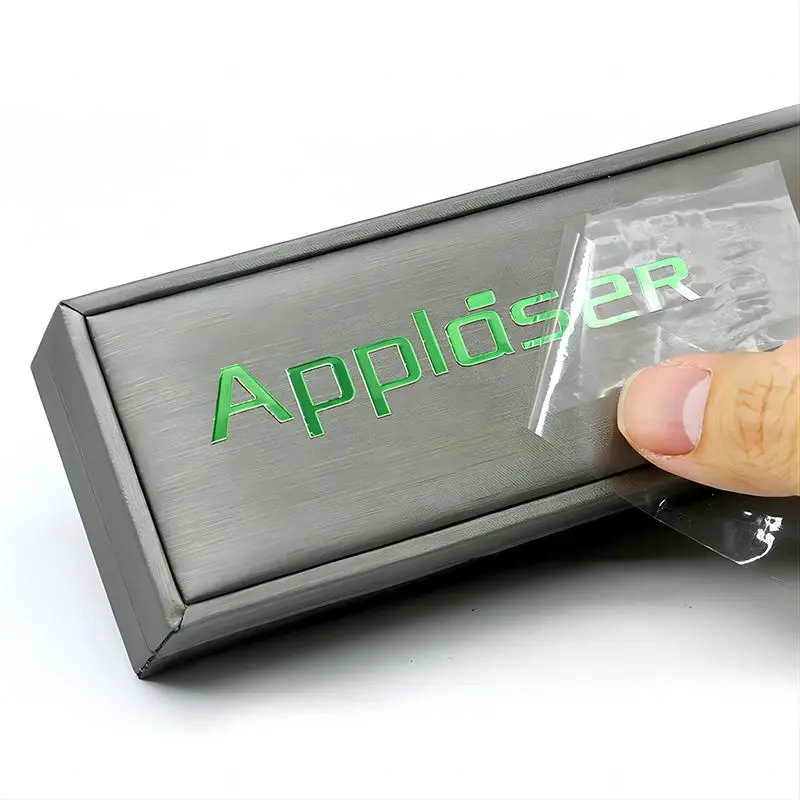 Original Design Custom Hot Stamping 3D Holographic Foil Transfer Sticker, Custom Logo Personalized Crystal Adhesive Sticker