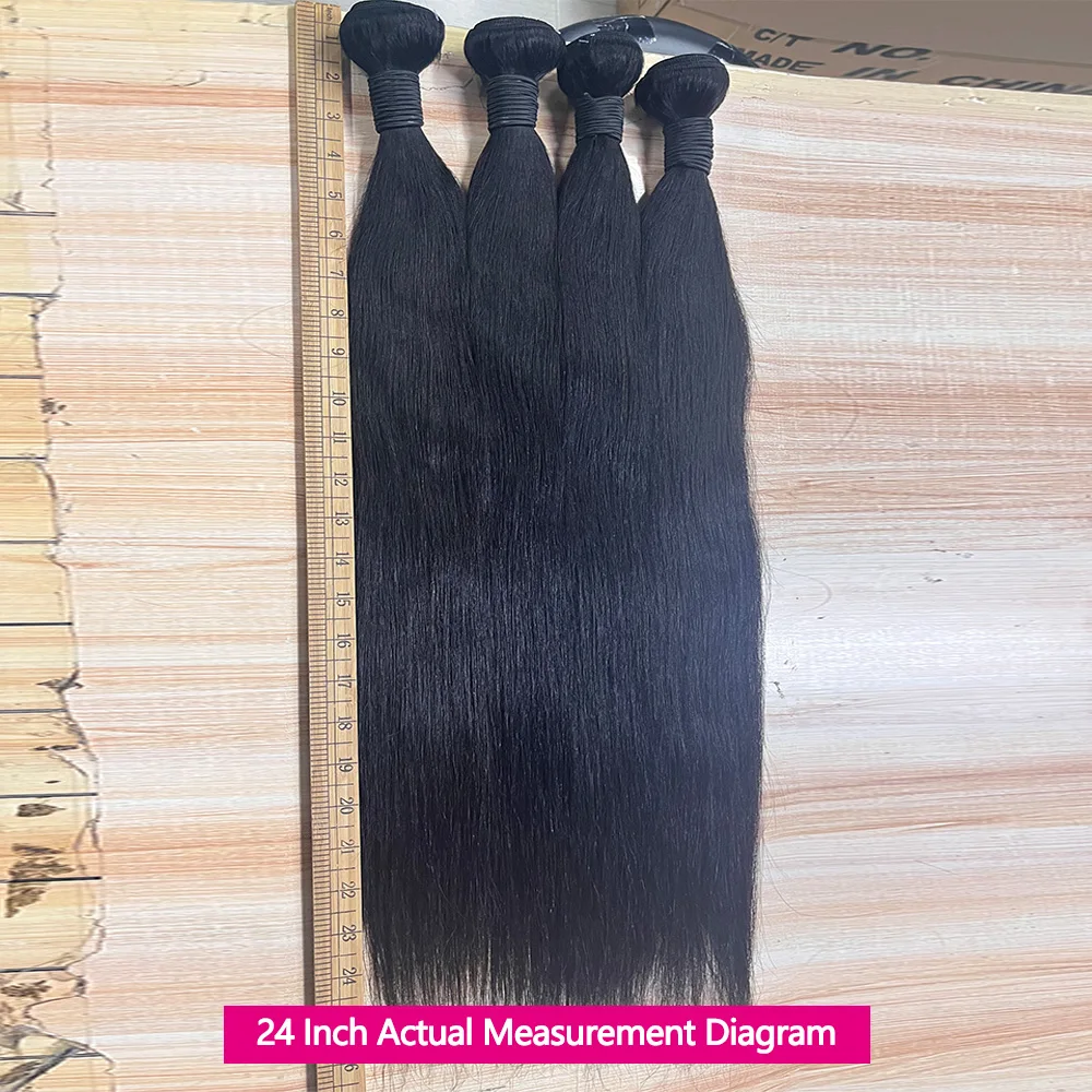 Queenlike 38 40 Inch Straight Human Hair Bundles 12A Brazilian Raw Hair 1/3/4 Bundles Human Hair For Women Hair Extensions view 8