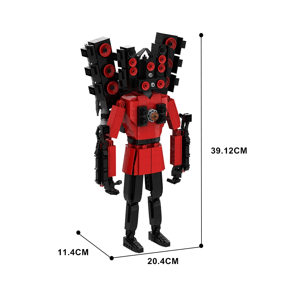 MOC Skibidi Toileted Man Battle Merge Toilets Battles Master Camera Man The Sound Giants Model Bricks Toys For Boys Gifts