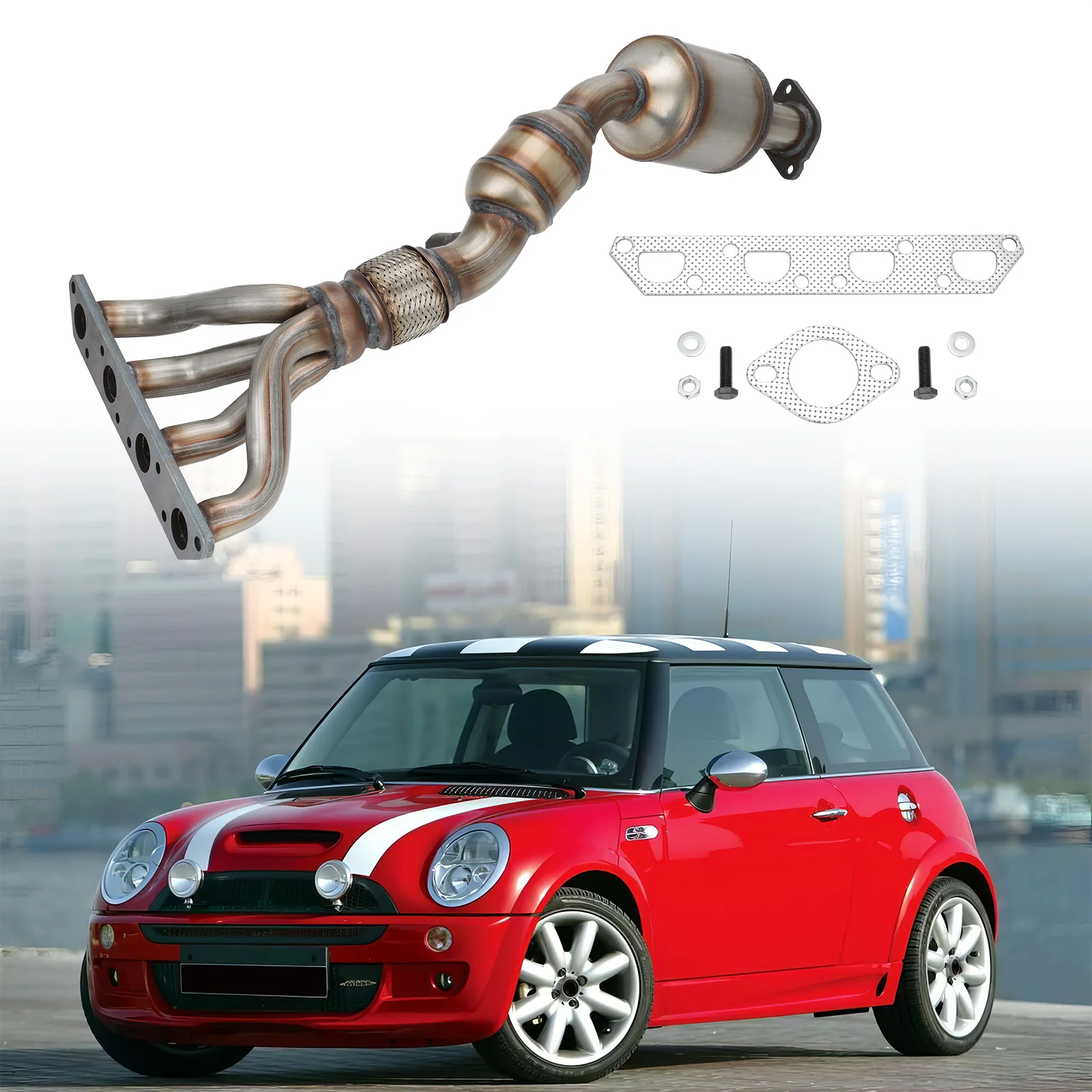 

Stainless Steel Front Manifold Catalytic Converter for Mini Cooper / Cooper S 1.6L 2002-2006 Car Accessories