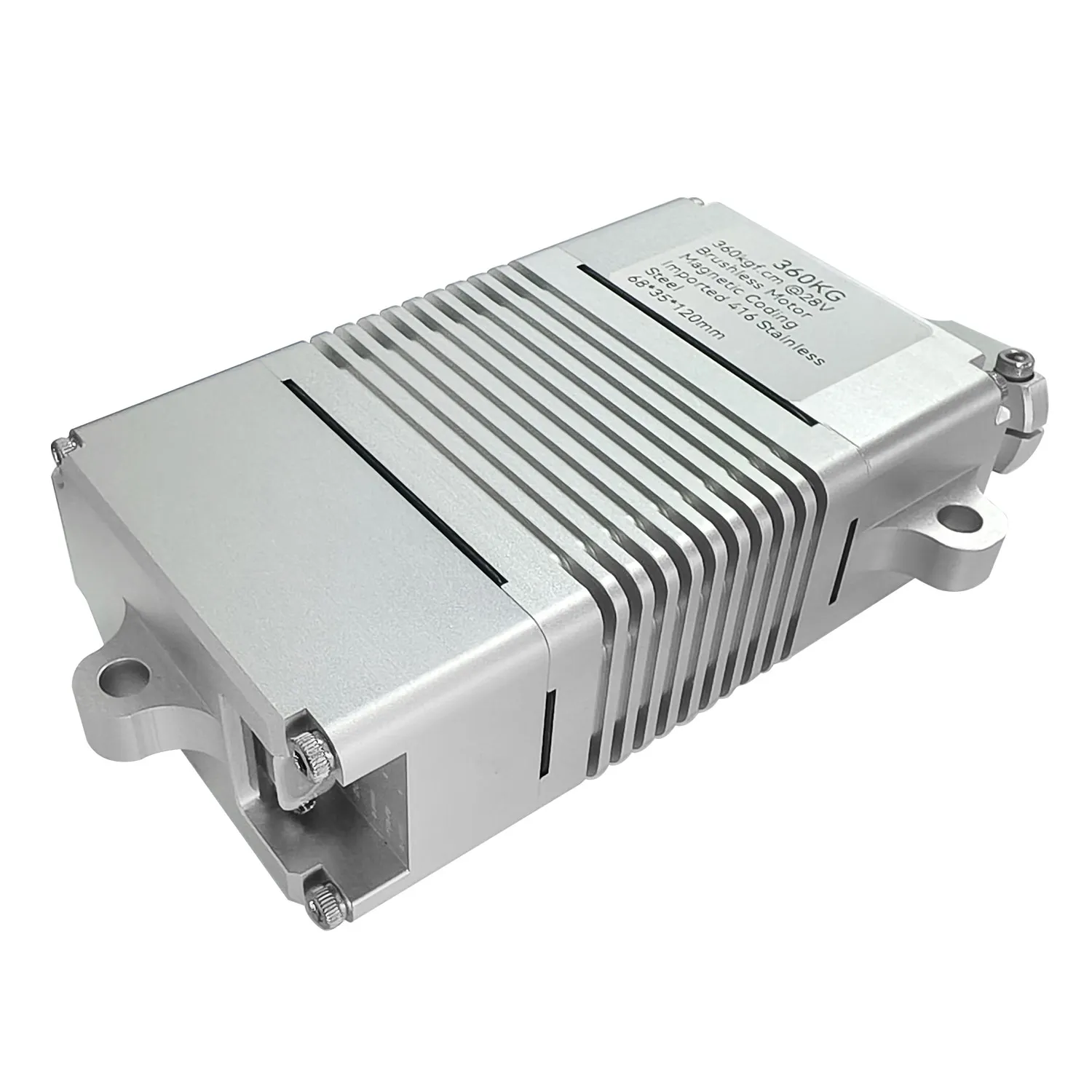 360kg High Torque Brushless Servo 380HV IP56 Waterproof - Stainless Steel Gears Aluminum Case for Industrial RC