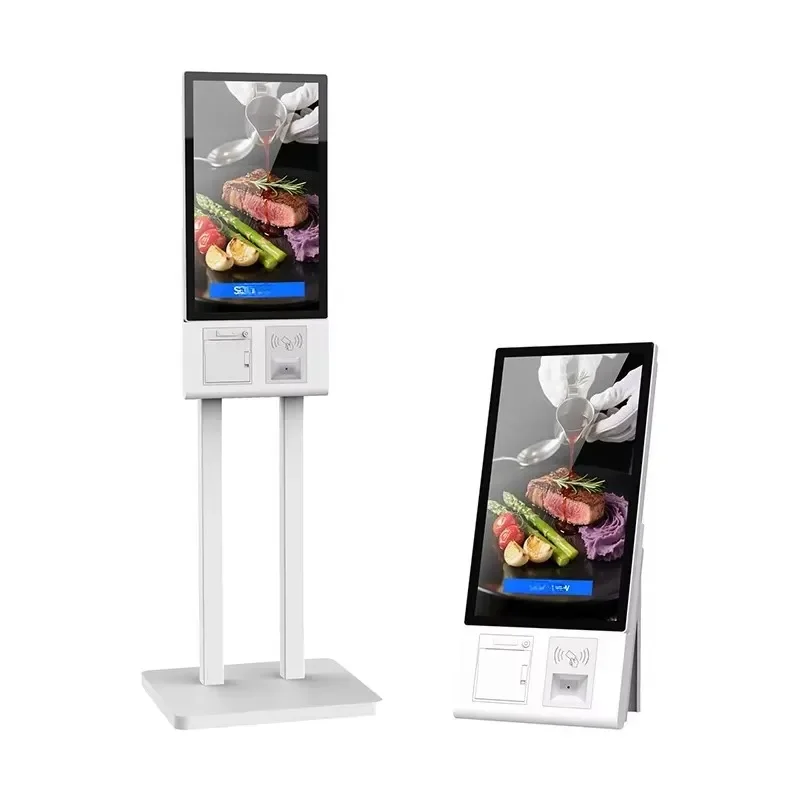 Desktop Restaurant 21.5 Inches Touch Payment Point of Sale Ordering System NFC Pos Terminal Self Service Kiosk Countertop