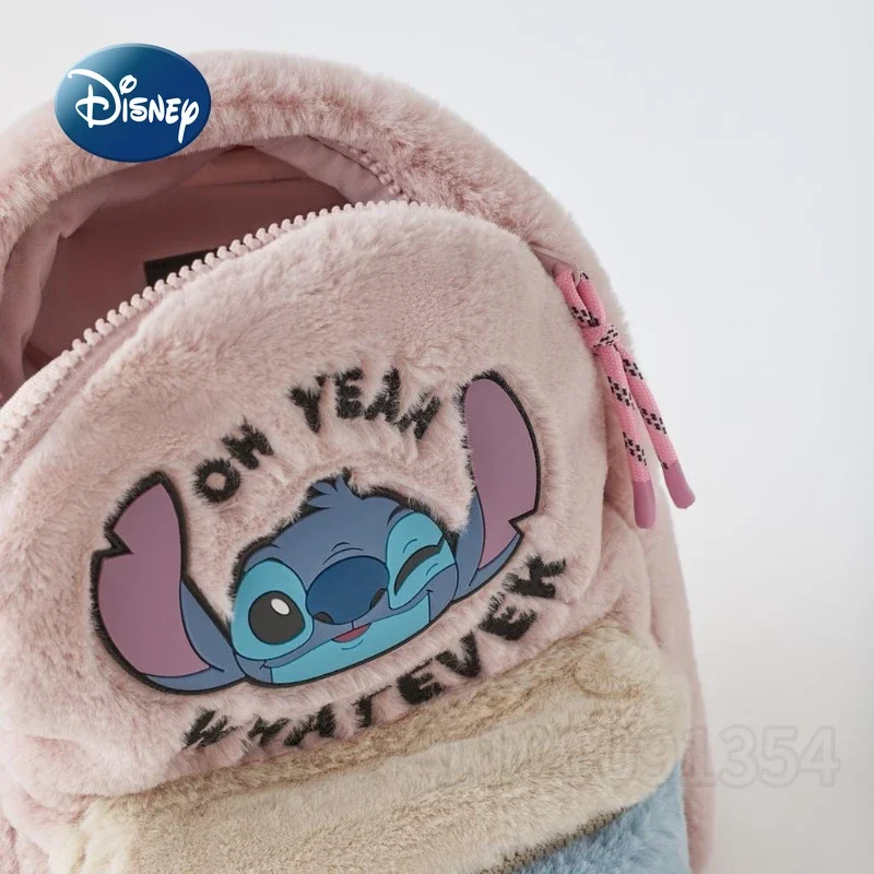 Disney Stitch neue Kinder Plüsch Rucksack Luxusmarke Original Mini Rucksack Cartoon Kinder Schult asche hohe Qualität