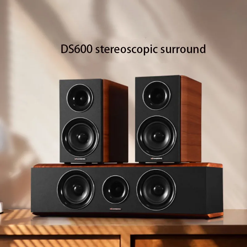 

Громкоговоритель для домашнего кинотеатра, 4 Ом, настенный звуковой ящик Woodiness, 5-дюймовый пассивный динамик, 3D стереодинамики объемного звучания HIFI