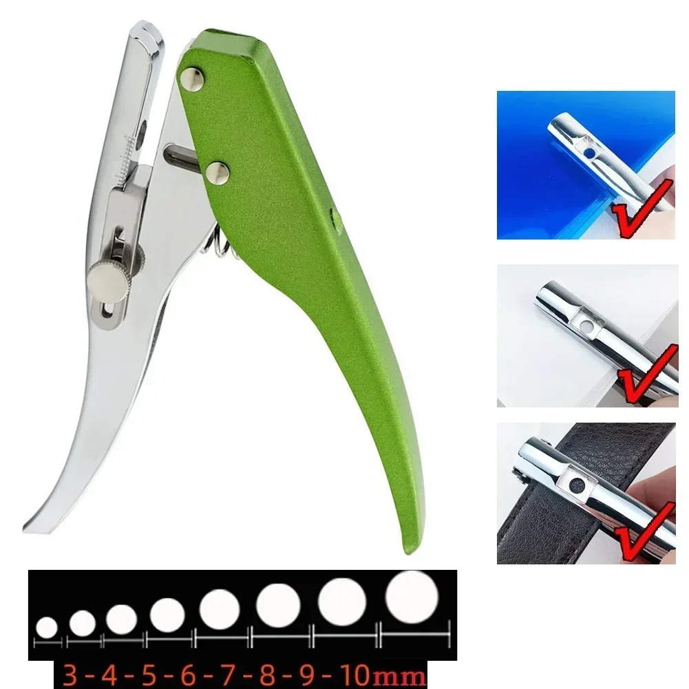 1 Pc Punch Pliers Round Single Hole Puncher Hand Paper Scrapbooking Photos Punches 3-10mm Pore Diameter Hole Puncher