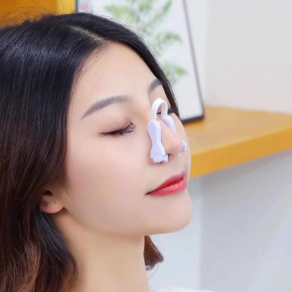 Clips façonnant le nez en Silicone, 2 pièces, pour soulever le nez, amincissant, lisseur de pont, outil de beauté, dispositif correcteur, sculpture du visage