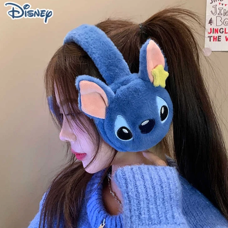 2024 novo genuíno disney ponto alex didi inverno orelha muffs luvas de pelúcia à prova vento quente bonito sacos de orelha das crianças capa presentes