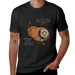 GLaDOS as a Potato (Detailed) T-Shirt animal prinfor boys Blouse Men's t-shirts