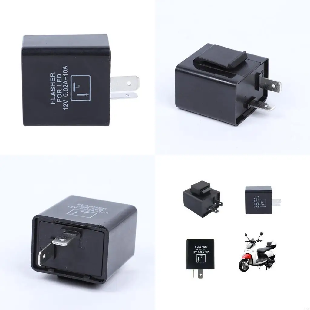 2 Pin LED Electronic Flasher Relays Fixes Car Motorbike Turn and Hazard Warn Flash or Not Flashing New
