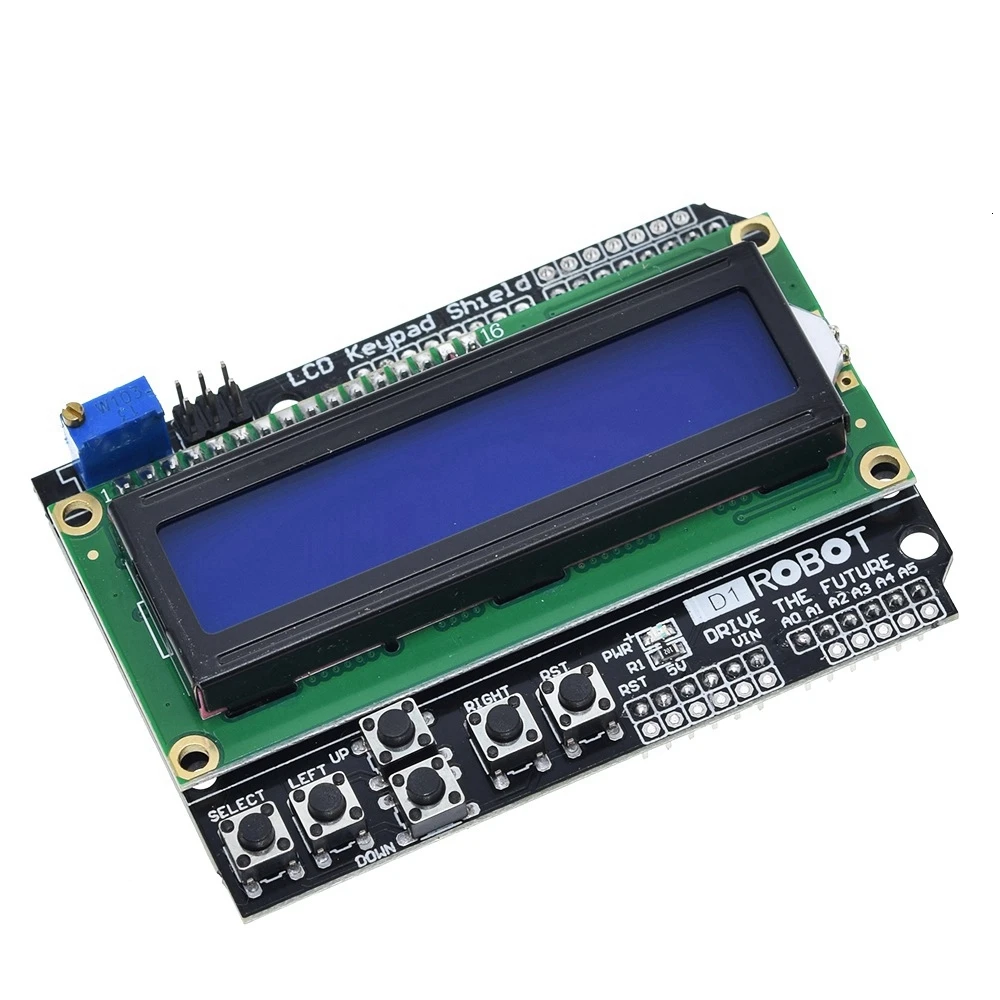 TZT LCD لوحة المفاتيح درع LCD1602 LCD 1602 وحدة عرض لاردوينو ATMEGA328 ATMEGA2560 التوت بي UNO شاشة زرقاء
