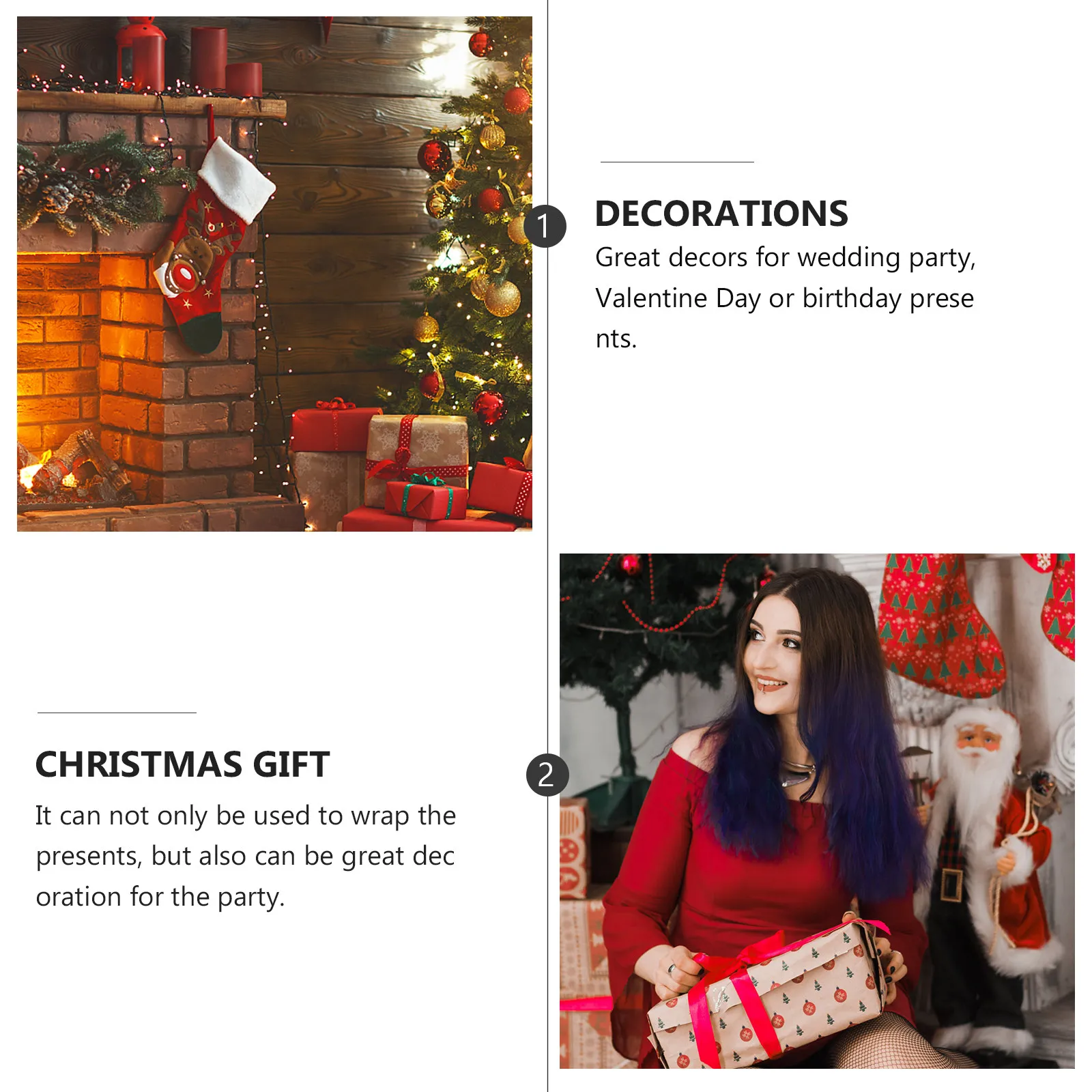 

1 Roll Five Point Star Bead Chain Ribbon for Gift Wrapping Festive Party Decoration DIY Craft Wedding Christmas Decoration