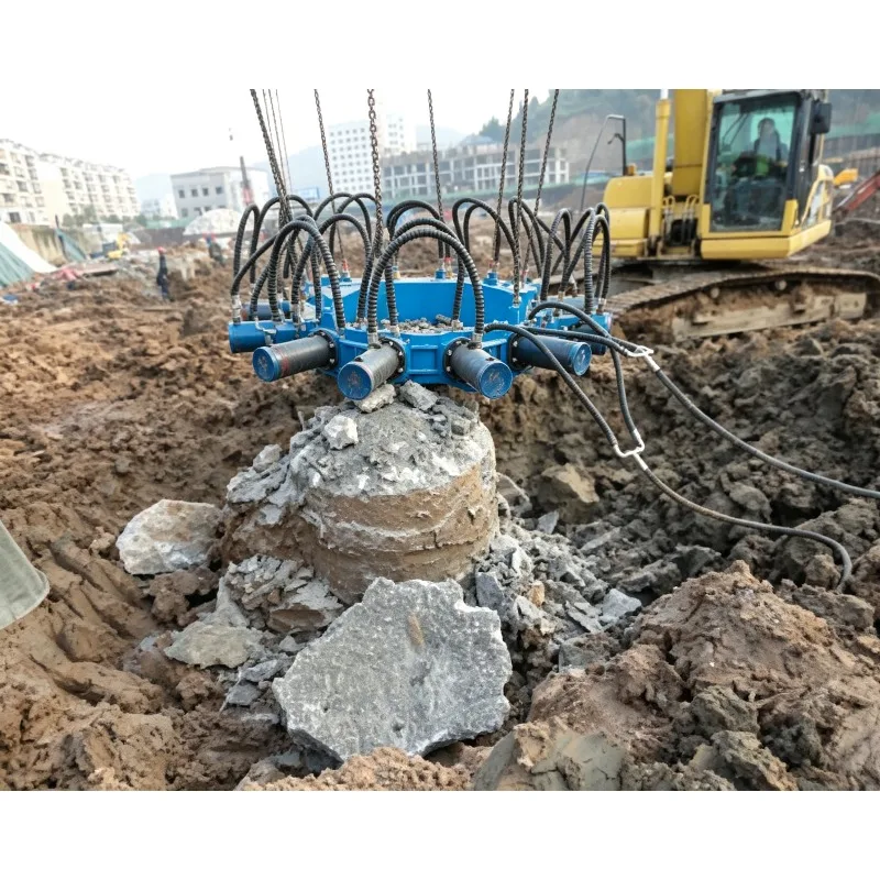 Hot Product Hydraulic Pile Breaker & Cutter Machine Pile Head Breaker Breaking Concrete Round Pile Breaker for Excavators