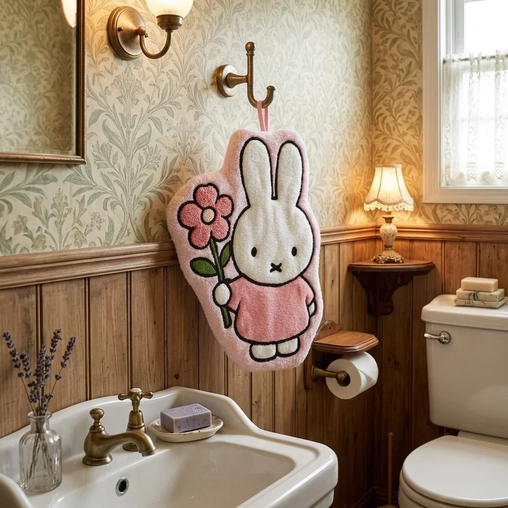 2026 HEISSER VERKAUF 1/3 Stück Niedliche Miffy Handtücher Verdickte Toiletten- und Badezimmer-Cartoon-Tücher Geschenk Handtücher Miffy Zubehör – Detail 6