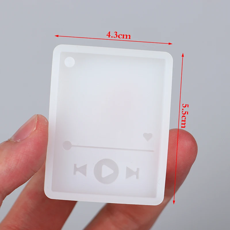 Super Glossy Silicone Mold, Epoxy Resin DIY Craft Keychain Casting Mould