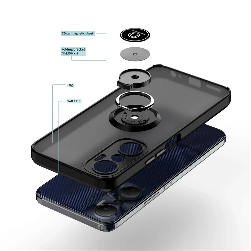 For Infinix Hot 20 20s 4G Case Magnetic Ring Holder Camera Protect Phone Case For InfinixHot Hot20 Hot20S Hot20 Play Back Cover