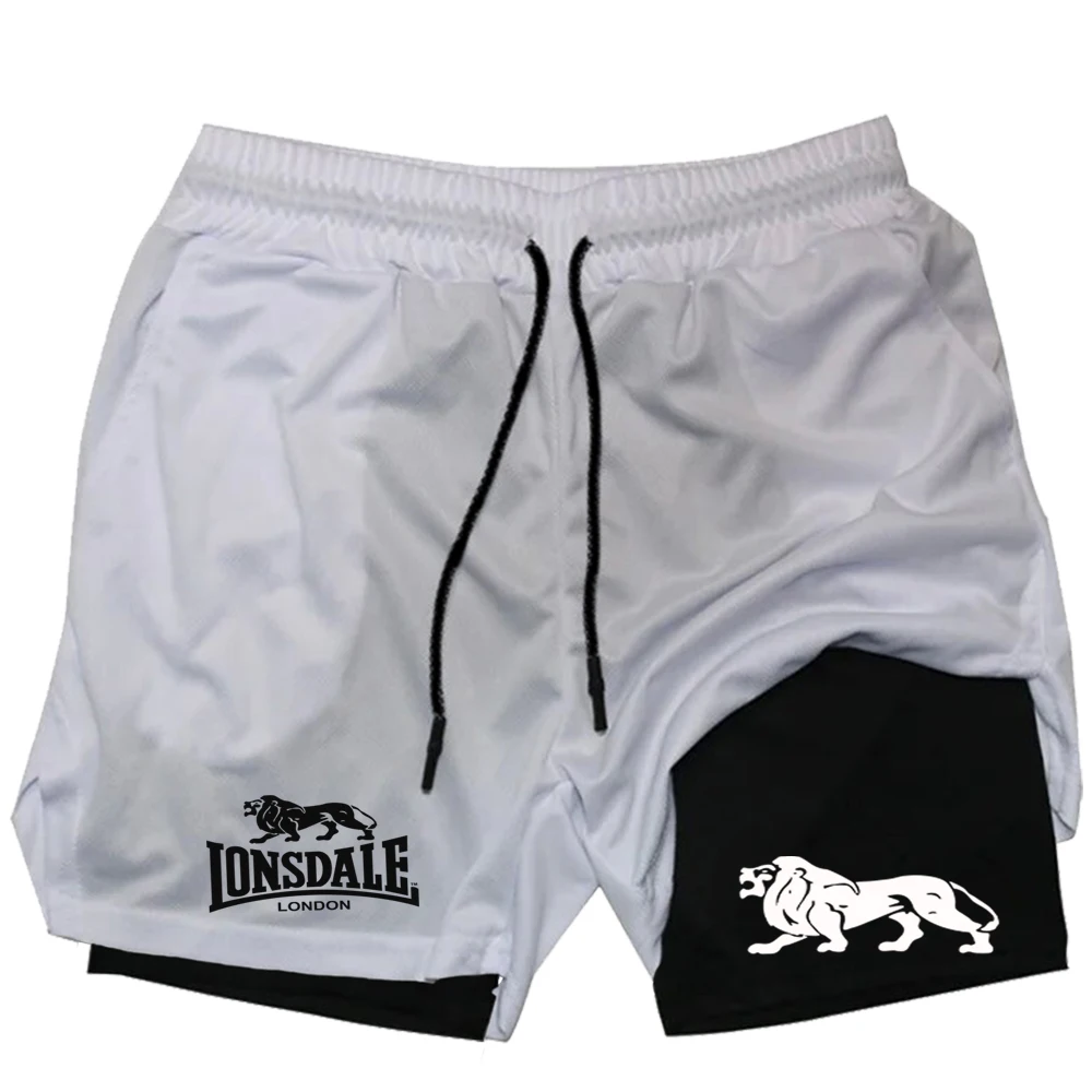 

LONSDALE Trendy Men's Personalized Fashion American Shorts Summer Casual Loose Digital Printed Sports Shorts Breathable and Vers