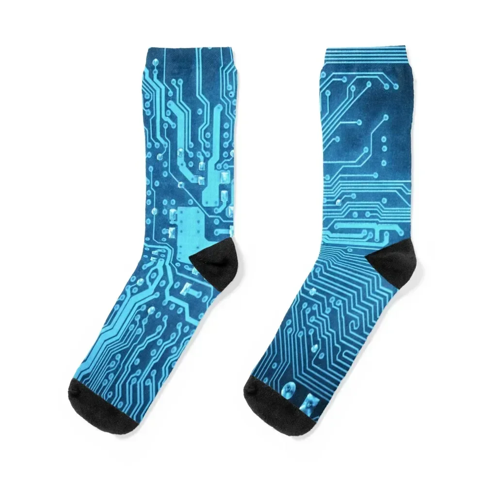 

Motherboard circuit Socks christmass gift Rugby hockey snow Socks Female Men's