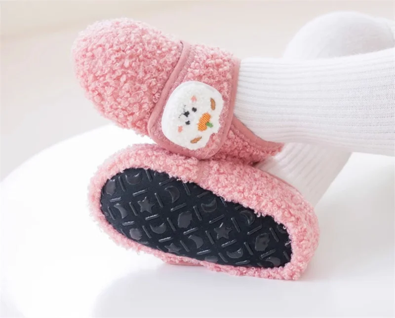 Chaussons D’hiver Bébé 0-6 Mois – Motif Ours Doux, Antidérapants, Chauds – Idéal Pour Petits Pieds - 9