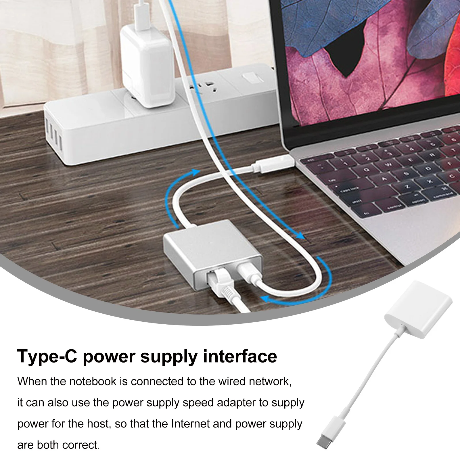 

100M Type C to Rj45 Ethernet Adapter Converter USB C to Ethernet Cable for Reliable Wired Network Connection Fast Secure