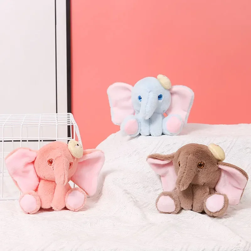 Cartoon Elephant Animals Soft Stuffed Plush Toys Hobbies Exquisite Kawaii Backpack Decoration Keychain Birthday Gifts for Kid