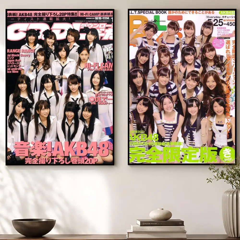 Group K-Pop AKB48 Poster HD Waterproof PP Self Adhesive Aesthetic Bedroom Dorm Gaming Room Home Decor Gift - view 4