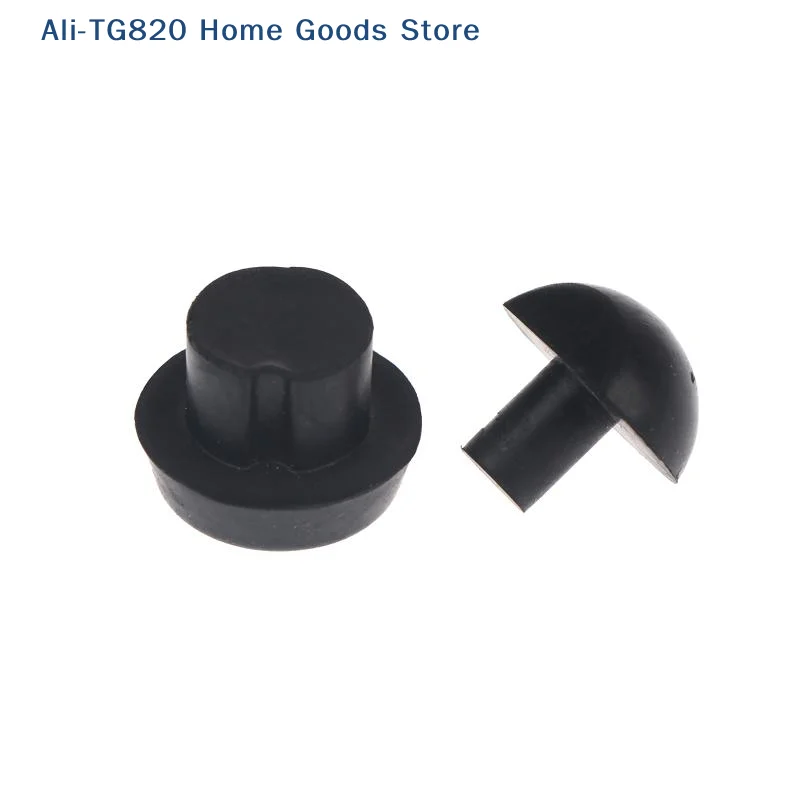 [TG820]10Pcs Black Billiard Cue Rubber Plug Rubber Billiard Cue Bottom Cover Pool Cue Bottom Bumper Standard Compatibility
