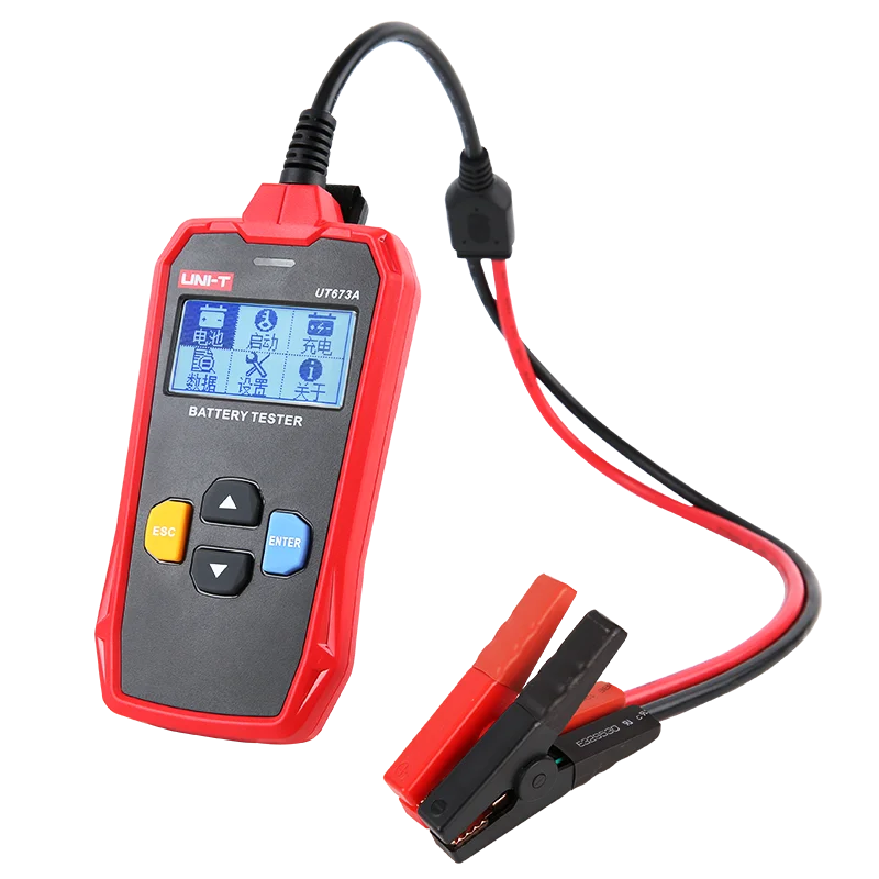 

UNI-T UT673A/UT675A Battery Tester For 12v/24v Automotive Batteries - Charging Test Function